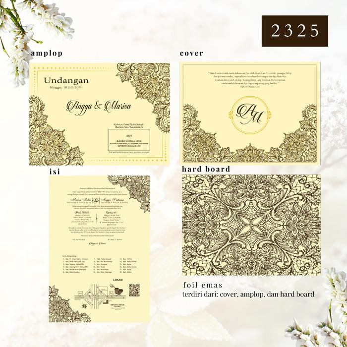 SALE Undangan ERBA 2325  | Paket Lengkap Promo 100 PCS Undangan Pernikahan  - JanjiKita
