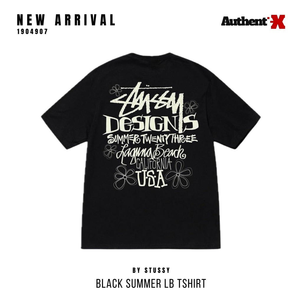 (COD) STUSSY SUMMER LB TEE - BLACK