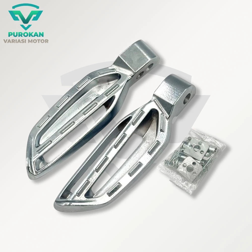 Coastal Footstep Belakang Scoopy Footstep Scoopy Warna Silver Chrome Satu Set