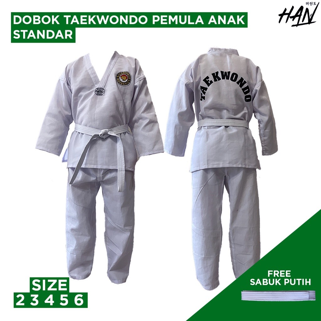 BERGU_ID[Standar Anak] Baju Dobok Taekwondo Anak untuk Pemula Kualitas Standar
