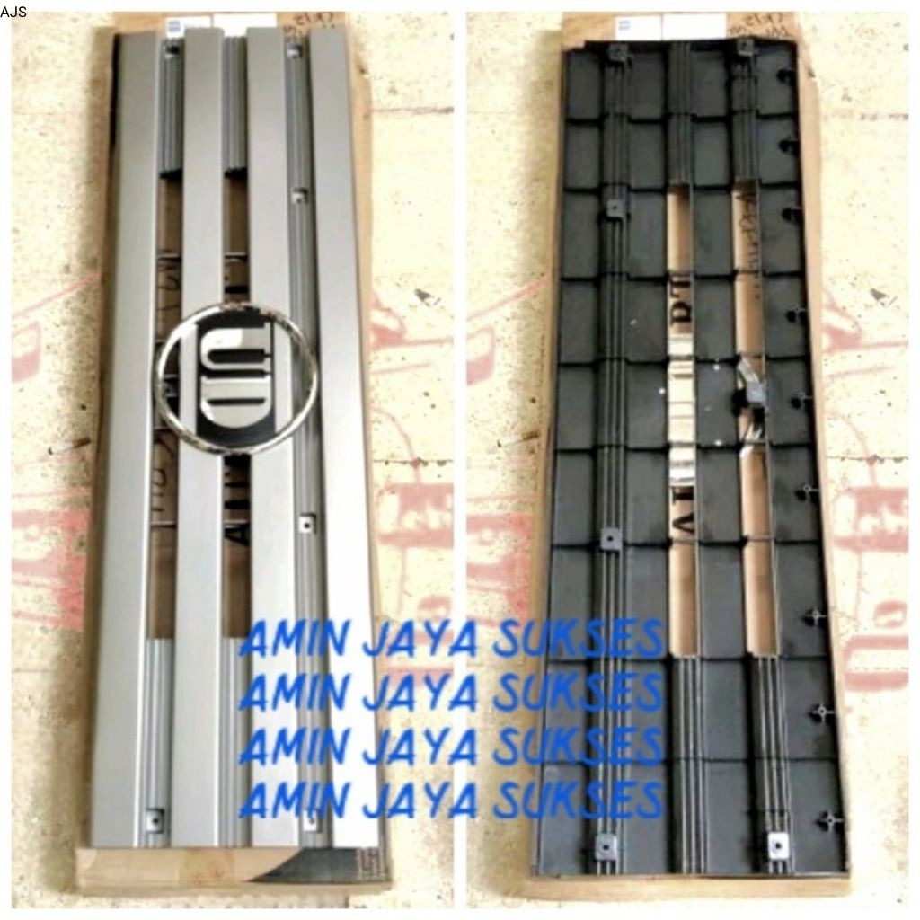 Front Grille + Mark UD NISSAN CK 12 Grill Depan NISSAN CK12 Abu Abu + Emblem UD