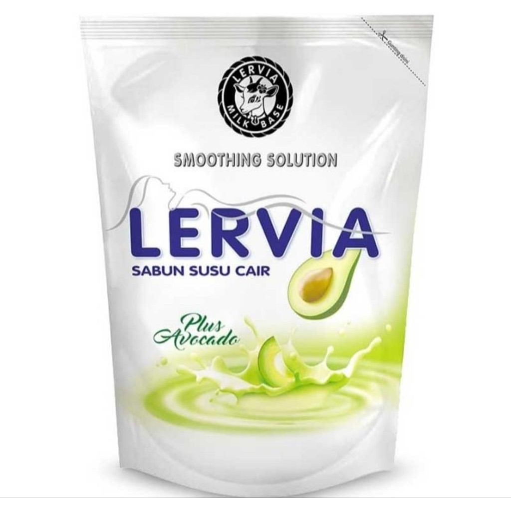 Lervia Shower Cream Milk & Avocado 400ml /Sabun mandi cair