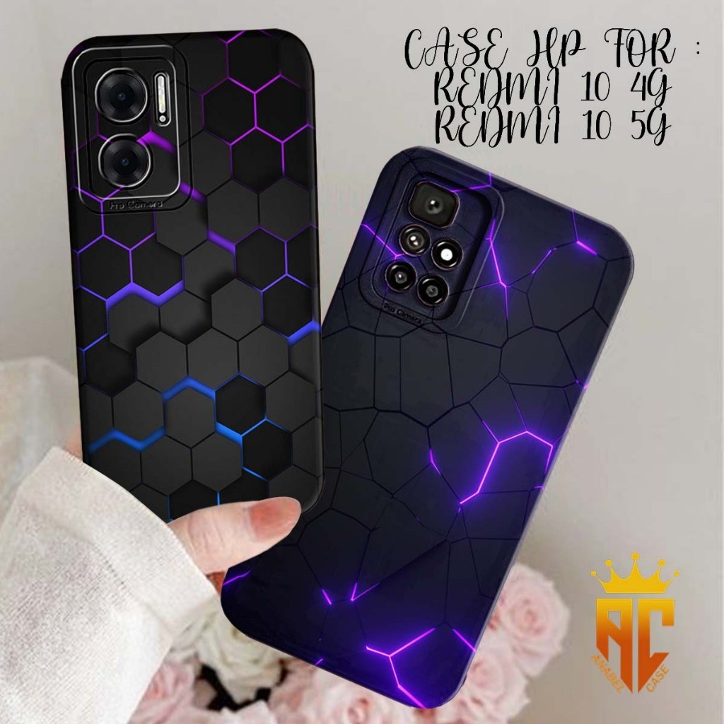 Case REDMI 10 4G/REDMI 10 5G 2022 Motif Abstract - Case Keren - Case Marmer - Case Keren - Case Keki