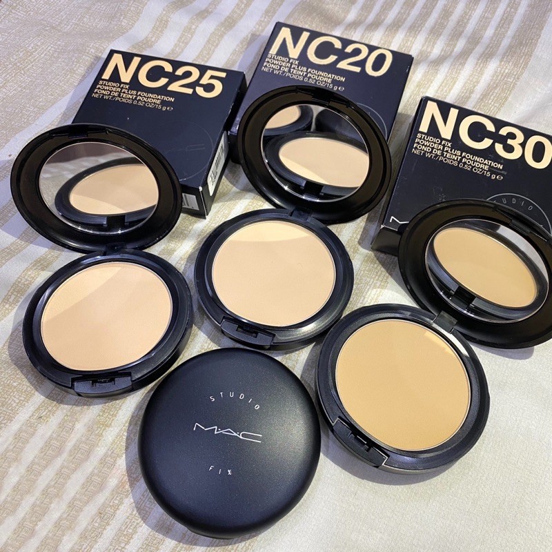 MAC Studio Fix Powder Plus Foundation • 15gr NC20 NC25 NC30 NC35 Bedak Padat【100% Original】 exp bln 
