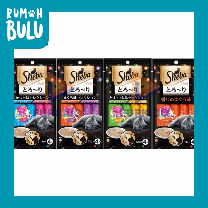 Sheba Melty Liquid Snack 48 Gr / Snack Kucing Creamy Liquid