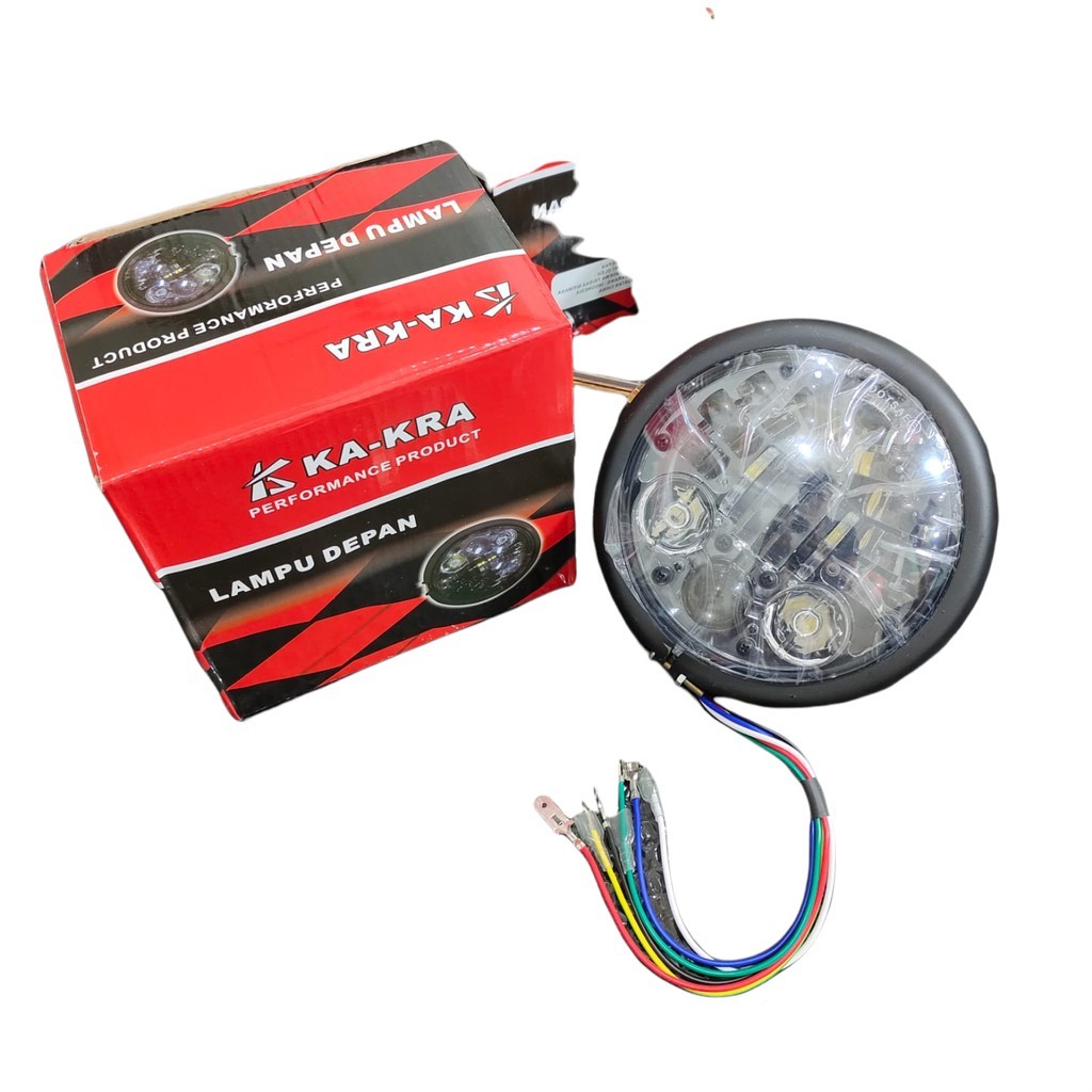 Daymaker 16 led 5 75 inch Set Batok Kakra Premium Clasic Universal Vixion,Scorpio,Cb150,Rxk,Tiger,Me