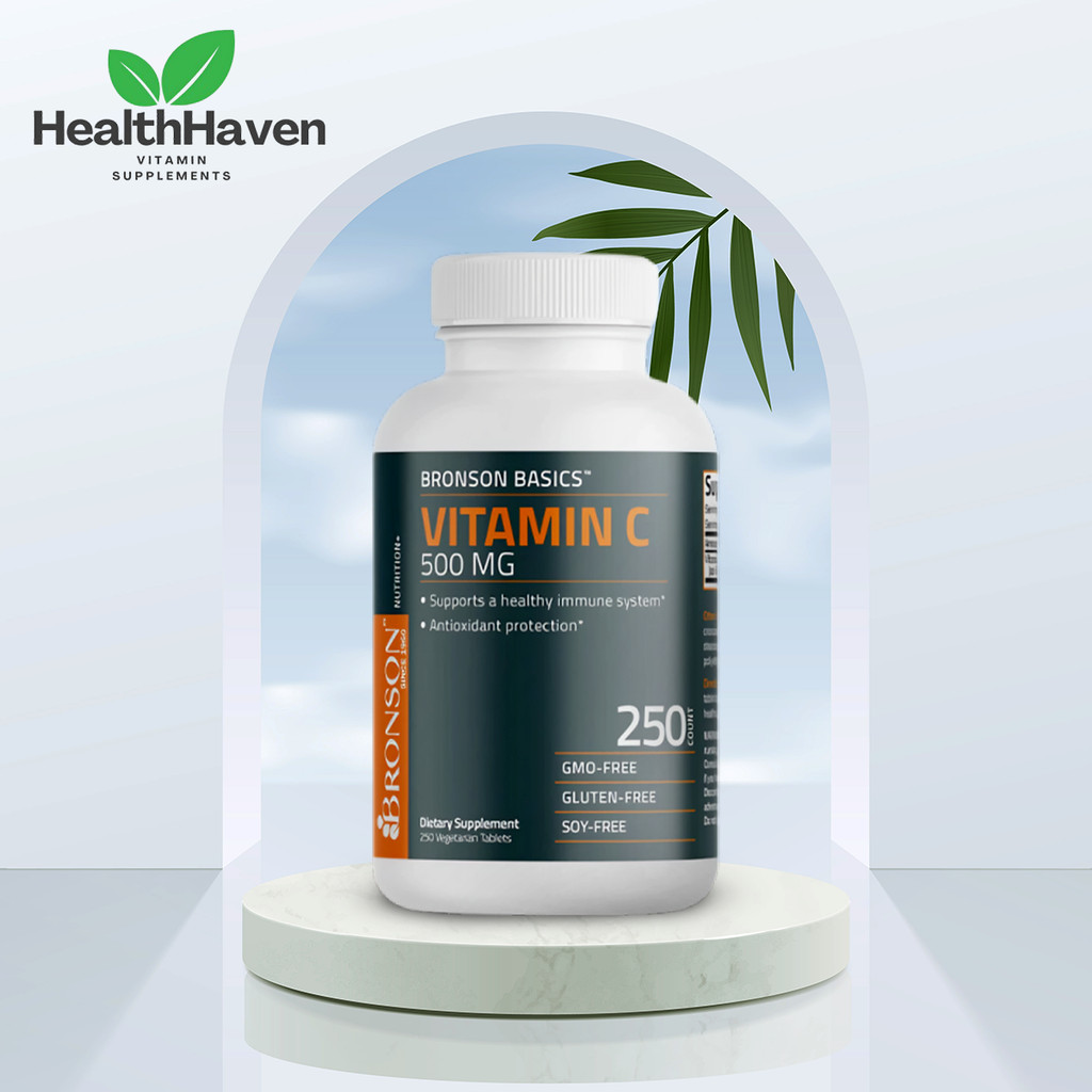 BRONSON Vitamin C 500MG / 1000MG Bronson BASICS 100tabs / 200tabs
