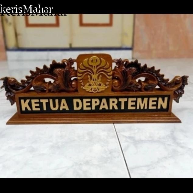 papan nama meja kayu kayu keras ukiran papan nama ukir murah