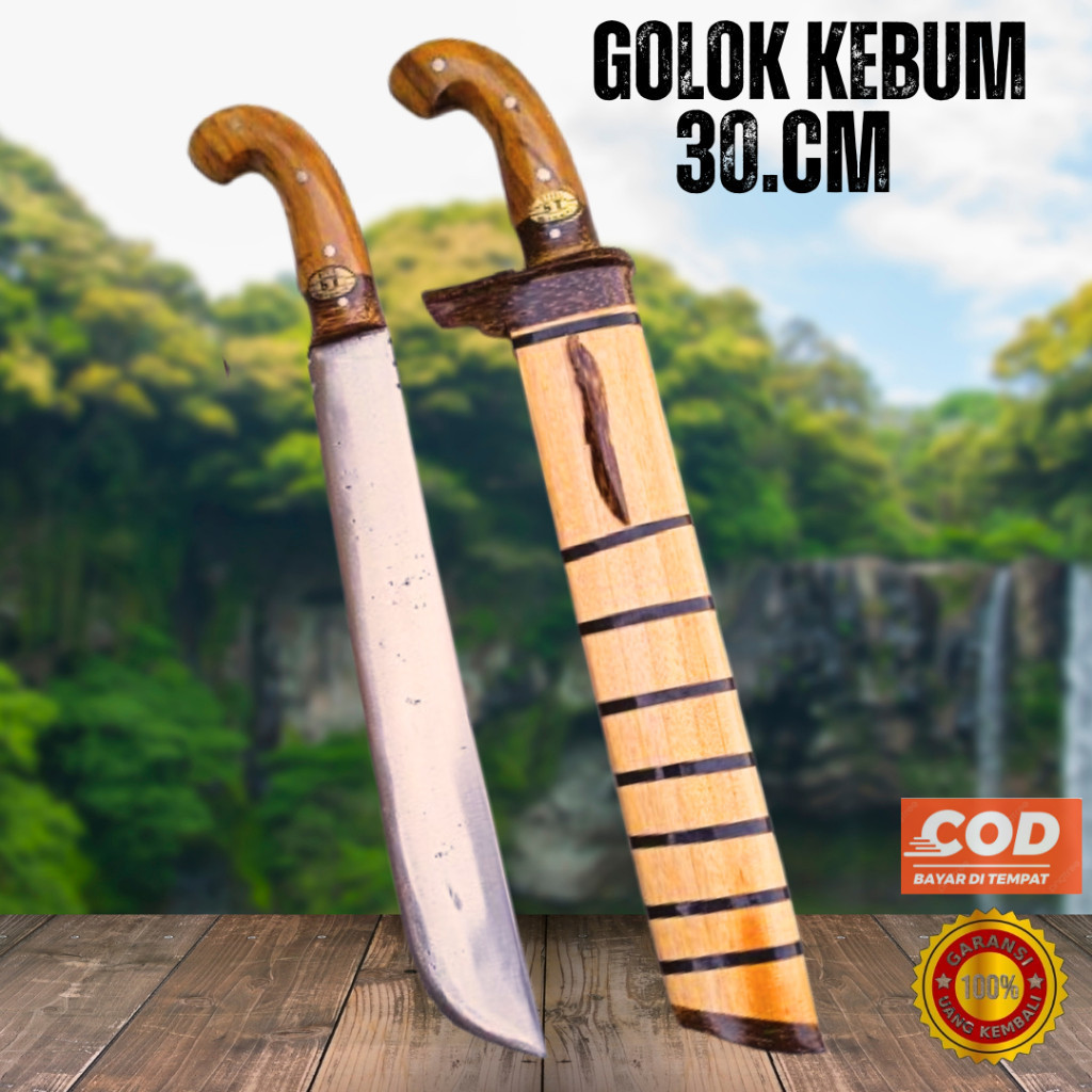 Golok Baja Asli Super Tajam — Golok Serbaguna Premium untuk Outdoor, Camping, & Dapur