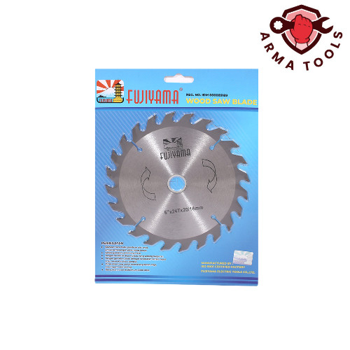 Fujiyama Mata Circular 6 inch x 24 T / Circular Saw Blade/ Mata Potong Kayu