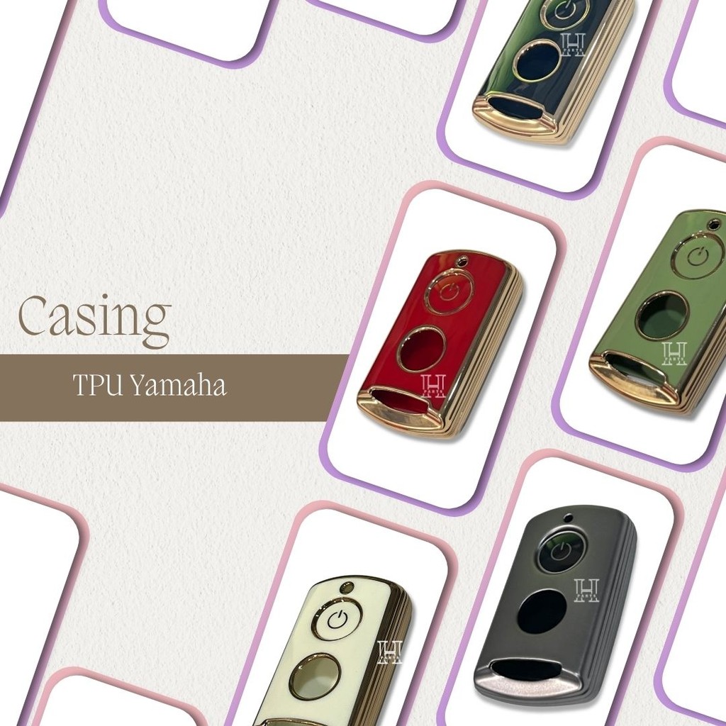 Casing Case TPU Remote SmartKey Keyless Yamaha Fazzio Filano NMAX XMAX Aerox Lexi Freego 2 Tombol