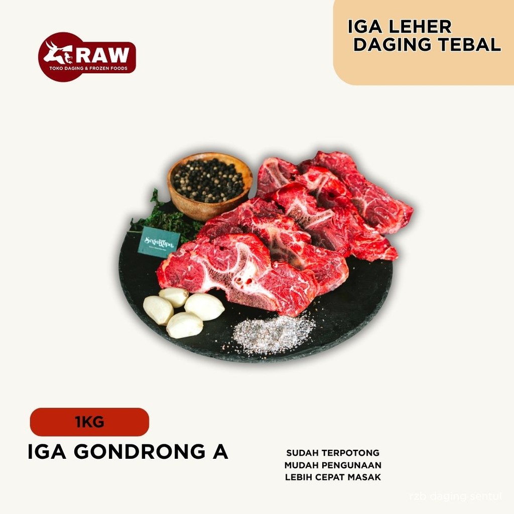 RAW - DAGING IGA GONDRONG | IGA LEHER DAGING SAPI