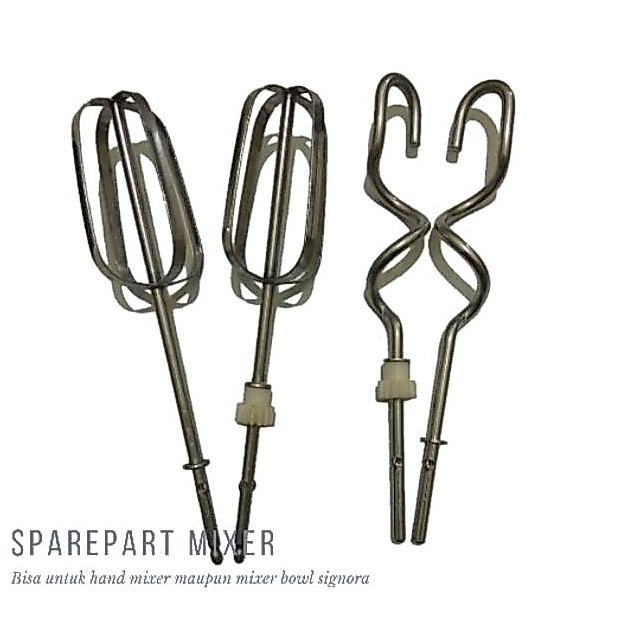 Whisk Spiral Pengaduk Mixer Signora Untuk Hand Mixer Dan Mixer With Duduk signora v C5V4
