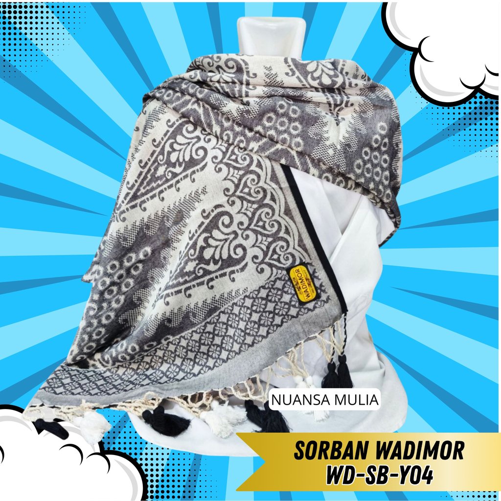 Sorban Sholat Wadimor Original Exclusive Bahan Katun Tebal Halus
