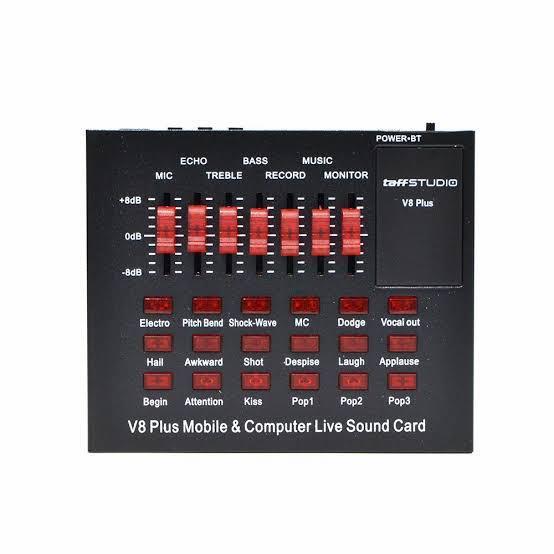 PAKET FULL SET RECORDING MIC MICROPHONE LGT240 LGT 240 CONDENSER - SOUNDCARD V8+