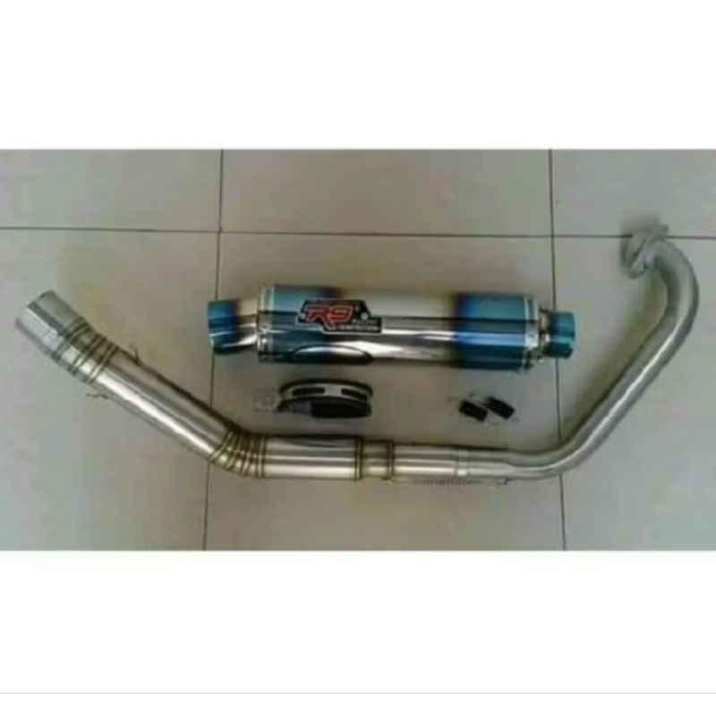 knalpot r9 new muggelo pnp vixion new satria fu vixion old mx king mx new mx old sonic150r dan lain