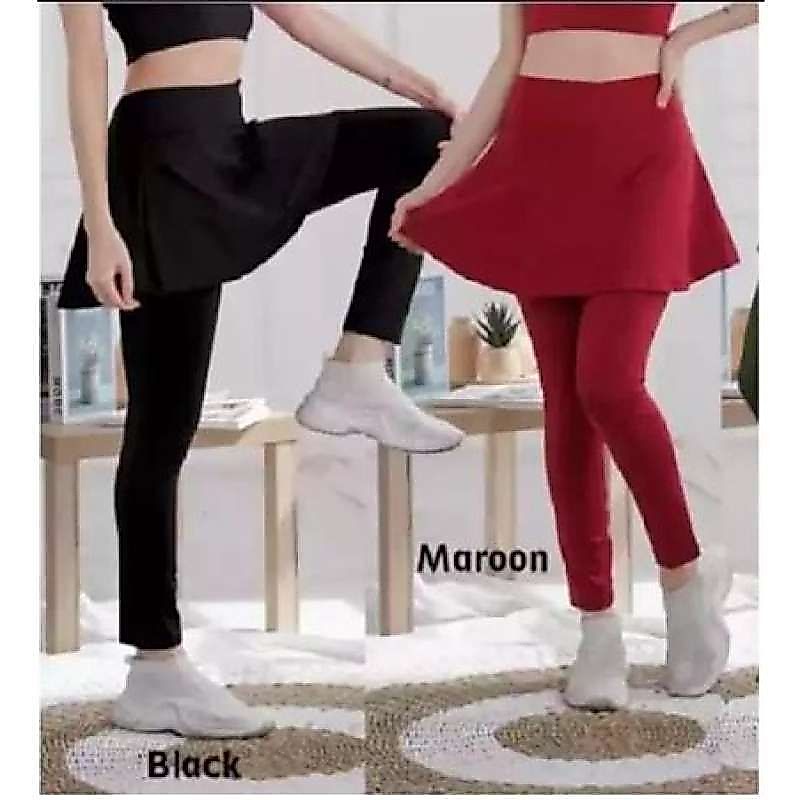 legging rok senam sport standar, jumbo & super jumbo