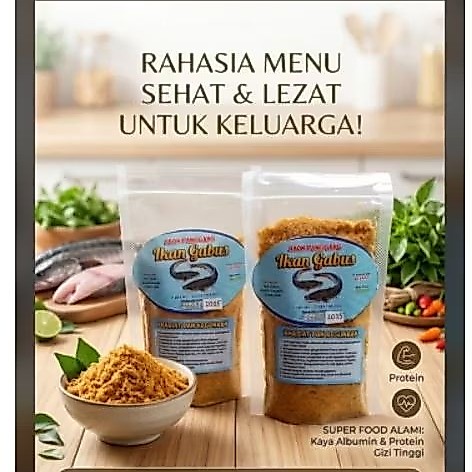 Abon ikan kutuk/ikan gabus/ikan aruna tinggi protein dan albumin. 