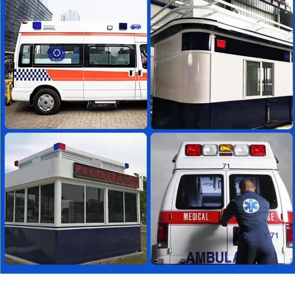 1pc 12V 24V Emergency Ambulance Perimeter Lights LED Beacon Police Strobe Lights Pumper Fire Engines