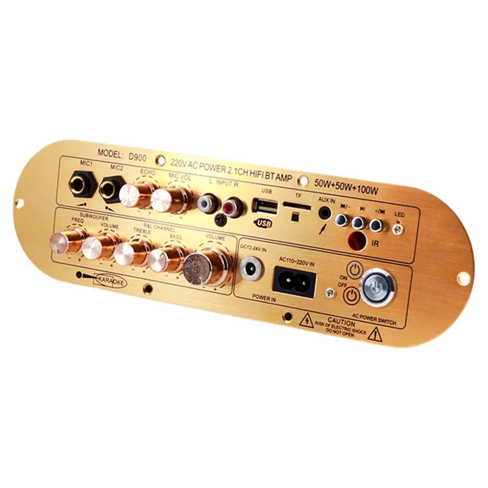 BT Amplifier Board 21 Channel BT 50 gital Amplifier Board Support AUXUSBFMTF CardMIC Subwoofer Ampli