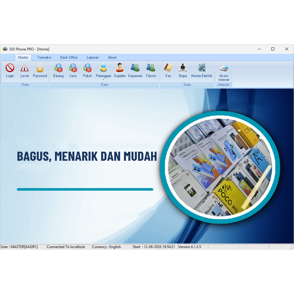 Software Counter Handphone (SID Phone PRO)