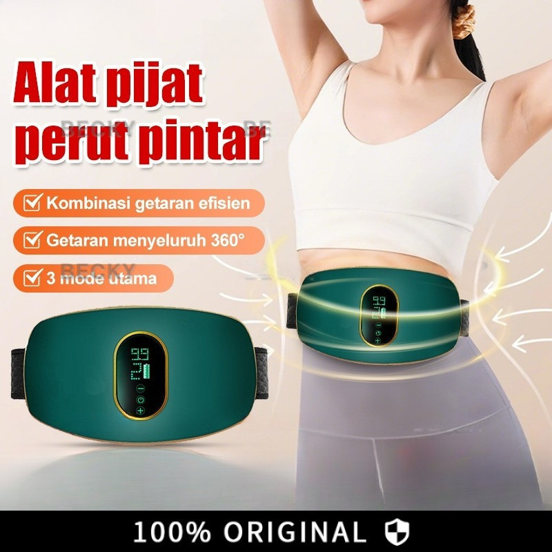 BEKEY Sabuk Pembakar Lemak / Alat Pembakar Lemak Perut / Alat Pijat Perut / Alat Pijat Penggetar Lem