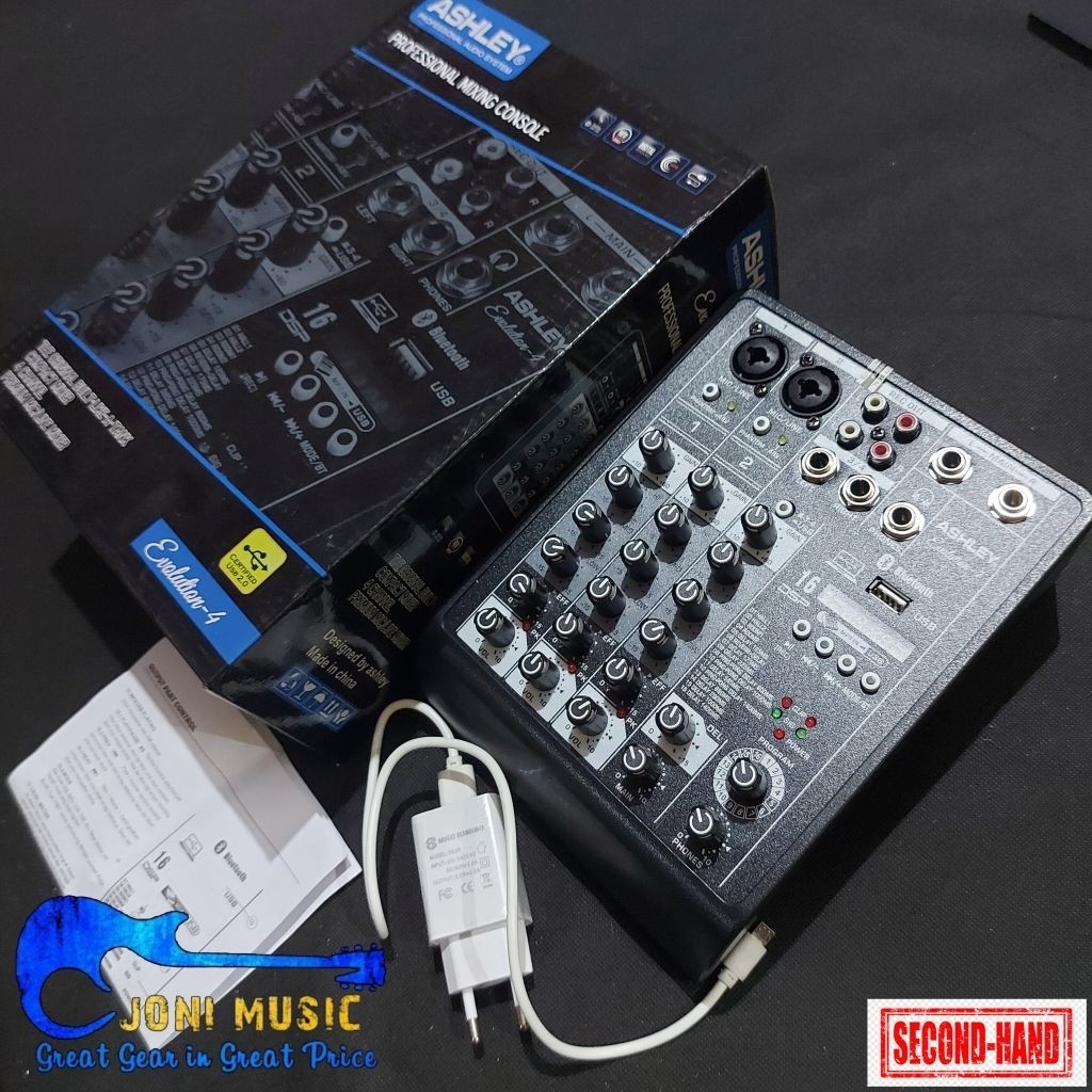Mixer 4 Channel Ashley Evolution 4 Mixing Audio Professional Console