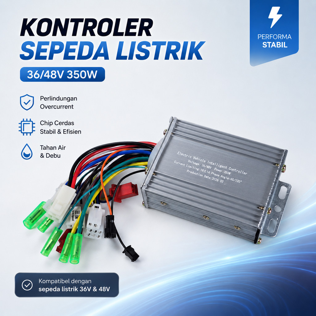 BAFANG Kontroler Sepeda Listrik Motor Controller 6 Tube 36/48V 350W - BF-636