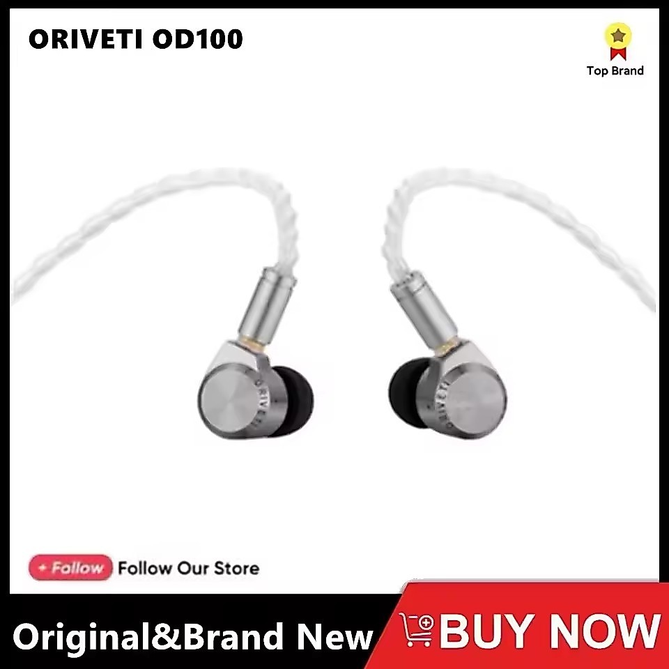 ORIVETI OD100 Exclusive DLC 9.2mm Dynamic Driver Earphones HiFi Music Wired CNC Milled Metal In Ear