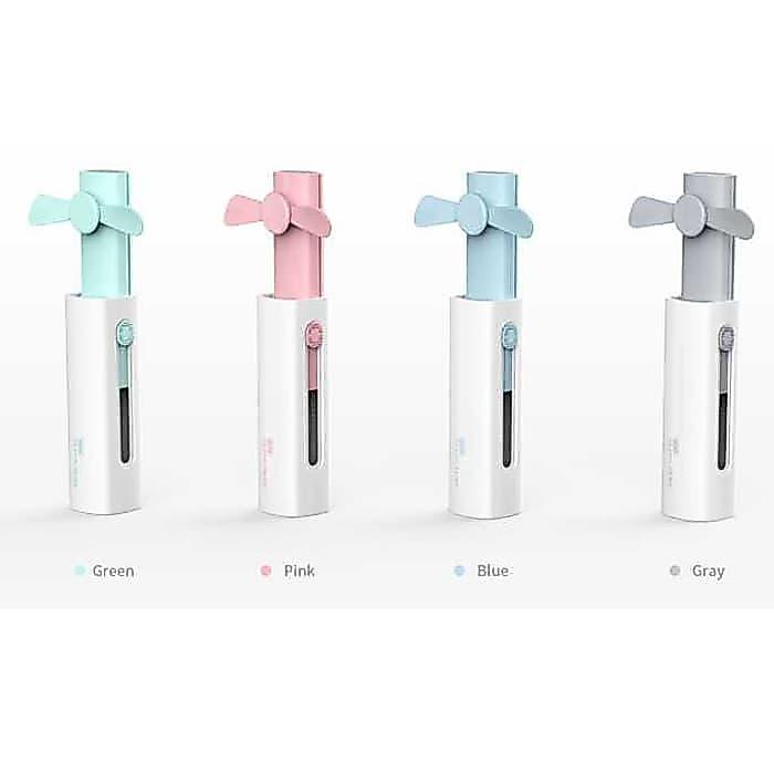remax F24 Kipas Angin Mini USB 3-in-1 dengan Lampu dan Power Bank