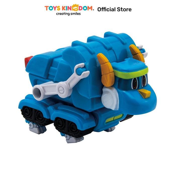 Toys Kingdom Gogodino Robot Mini Tomo Series3 - Biru Mini Figure Dinosaurus Mainan Transformasi Kole