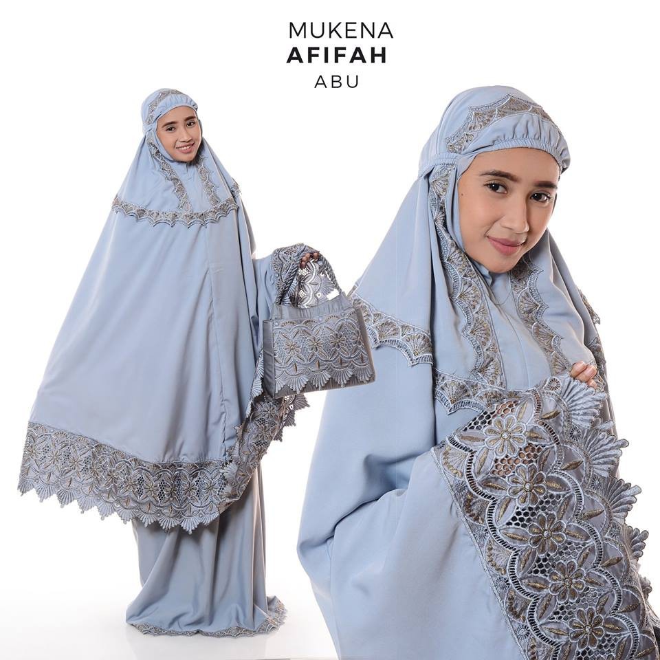 mukena katun rayon Mukena Dewasa Baby Silk Afifah mukena travelling mini pouch