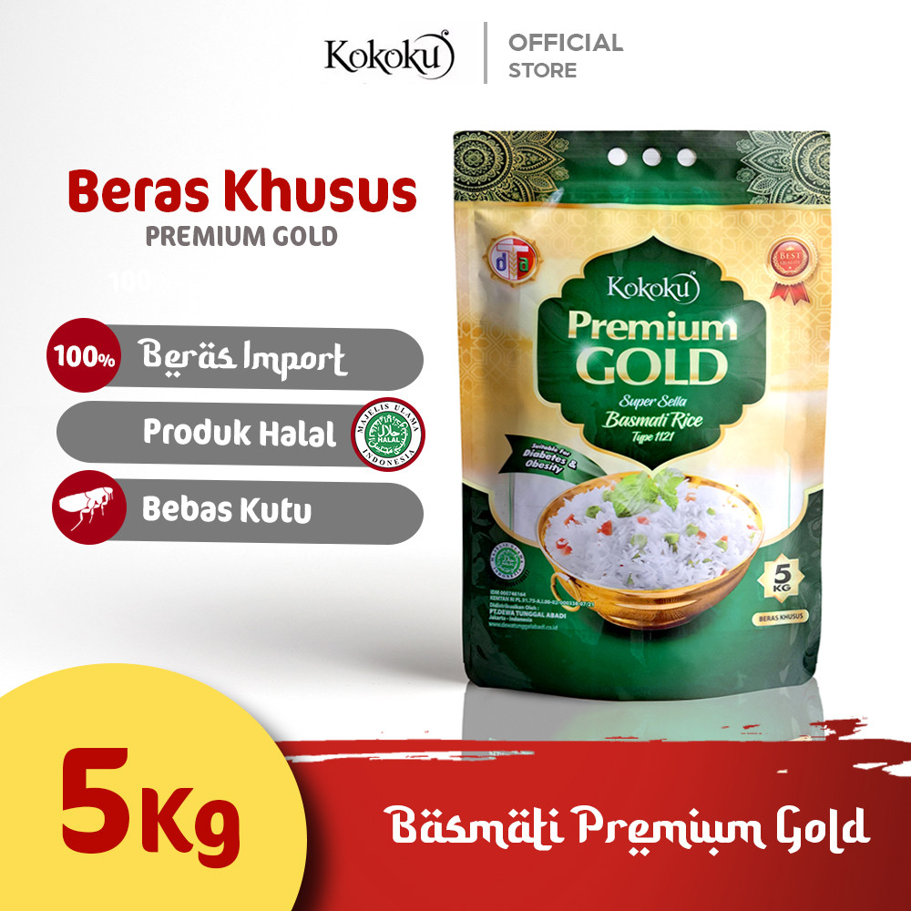 

Kokoku Beras Basmati Super Sella 5 kg