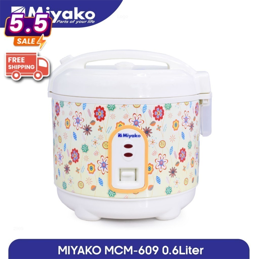 Miyako MCM-609 Magic Com Mini 0.6 Liter Rice Cooker 3in1 Penanak Nasi