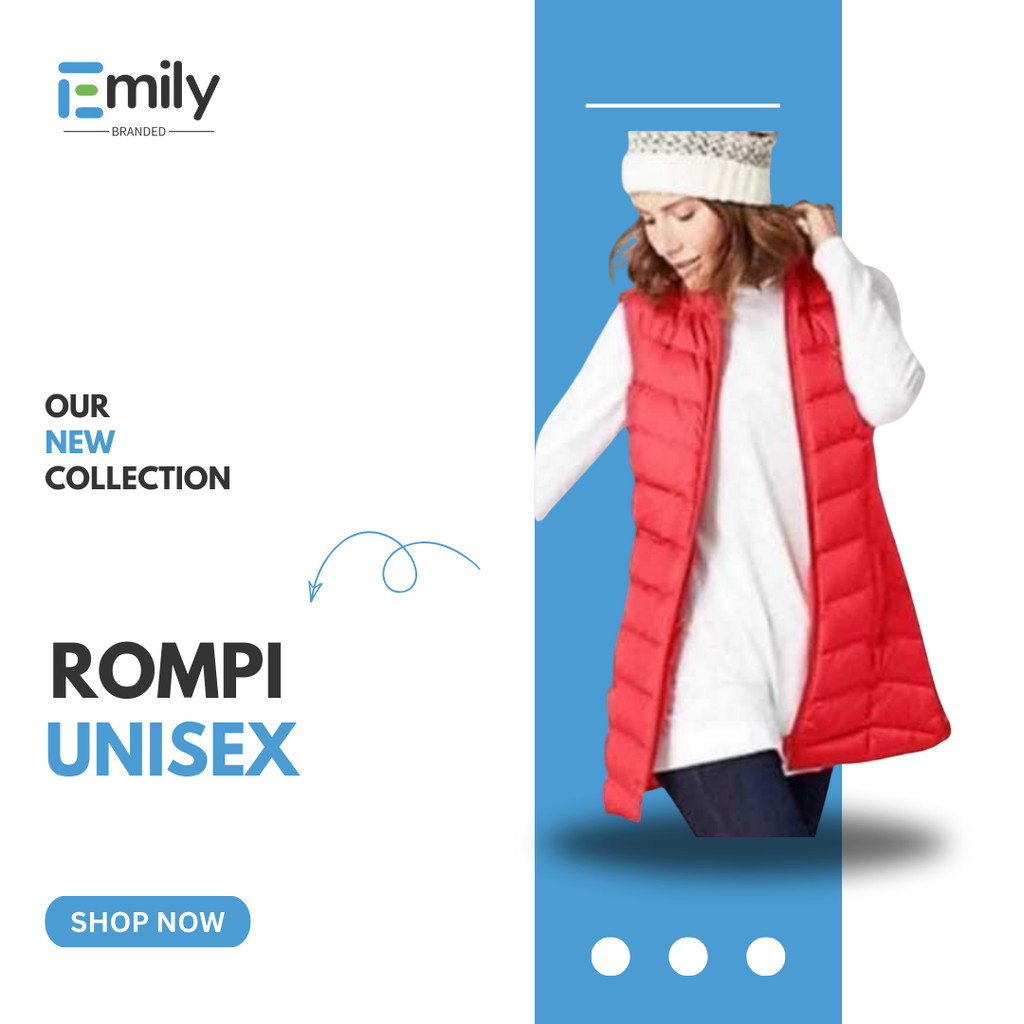 Outer Vest Pria Wanita J.JILL Rompi Jacket Unisex