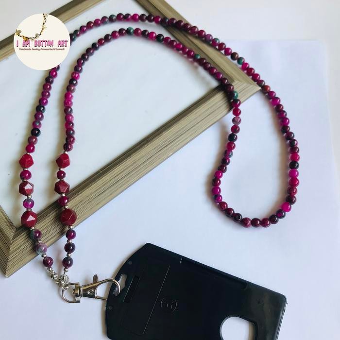 

READY LANYARD STRAP KALUNG ID CARD HOLDER BATU RUBY TANZANIA
