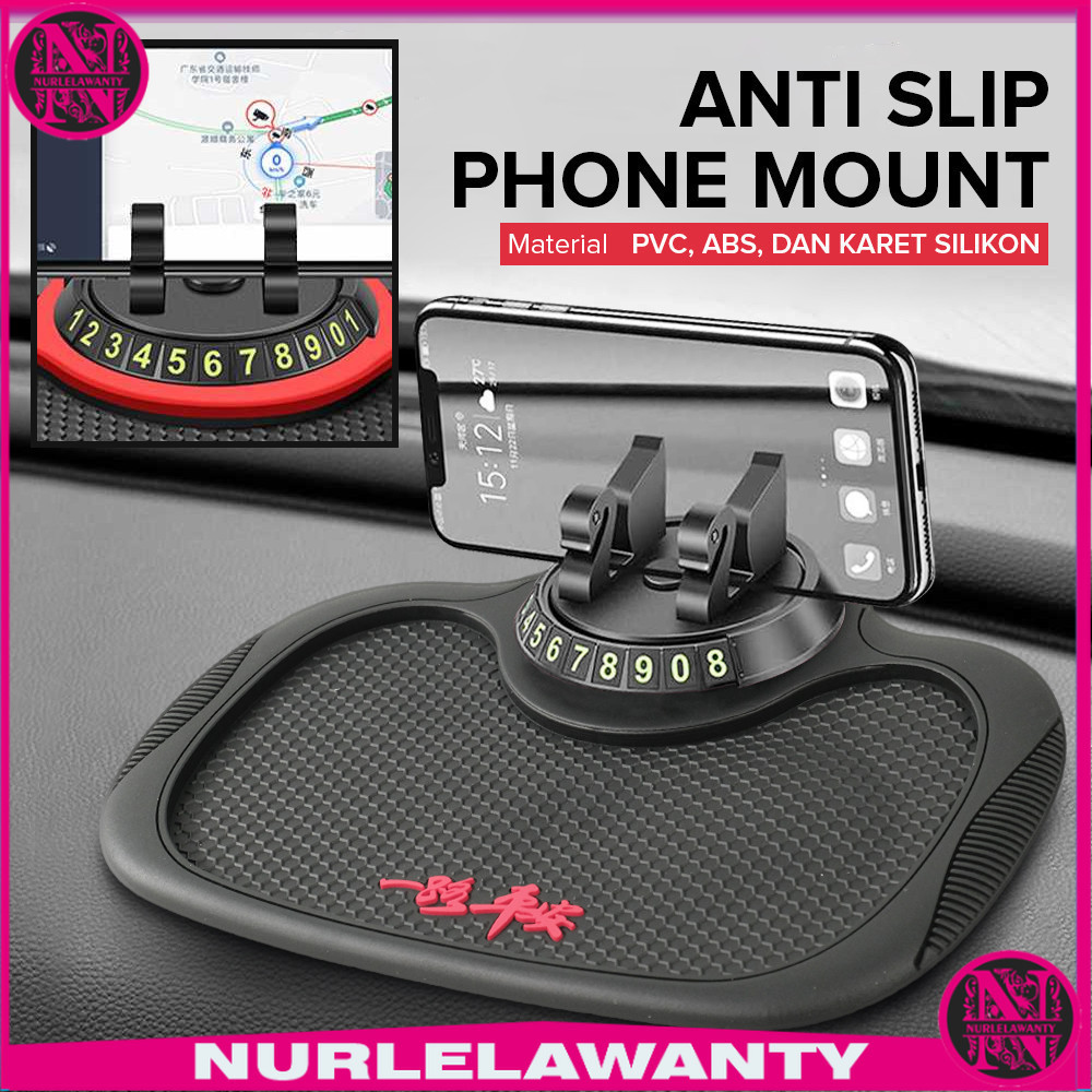 

- BAVISS Alas Mobil Dashboard Anti Slip Phone Mount Silicone - EYU1 -