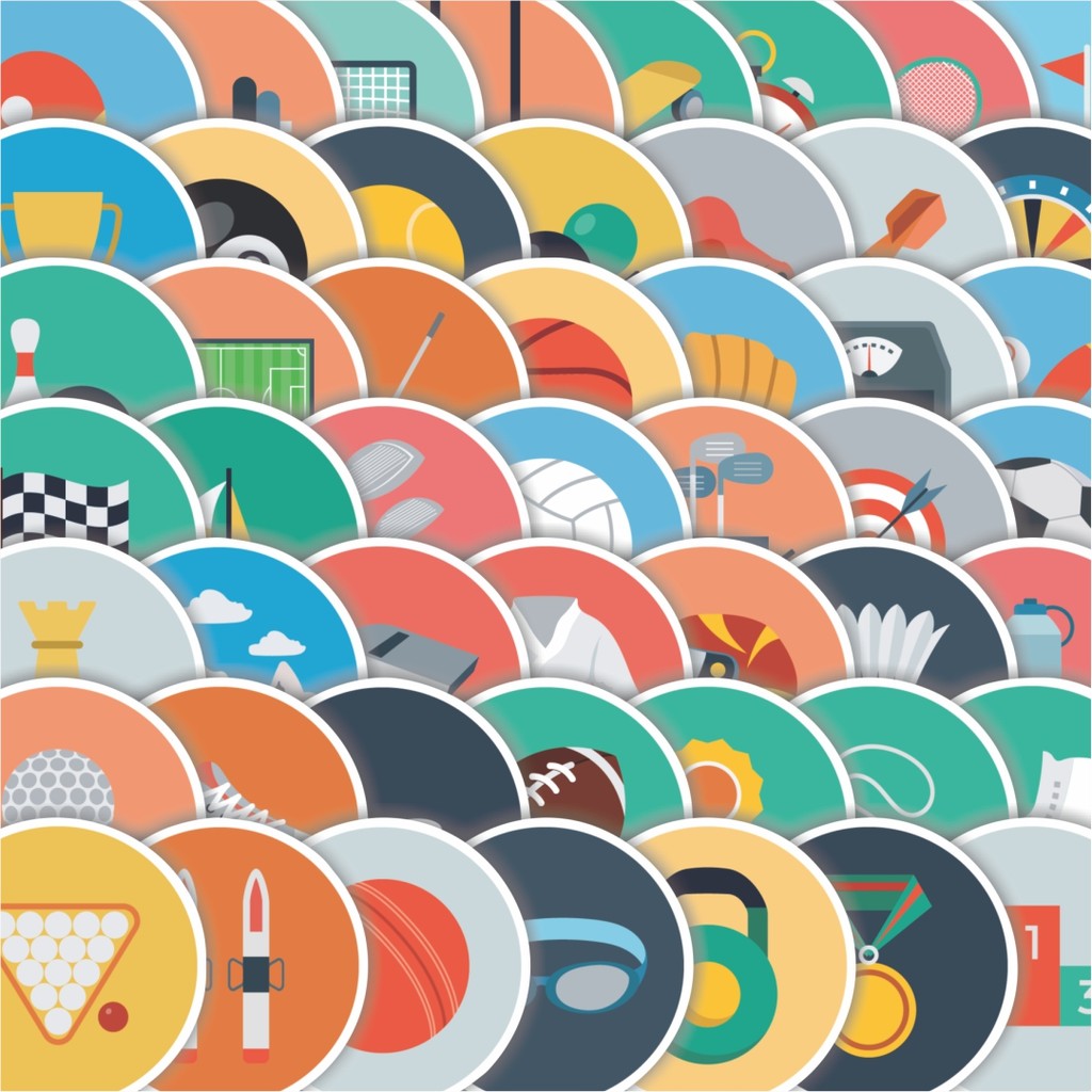 

Stiker Cutting Pack Stiker Ikon Datar Olaharaga Isi 100Pcs Series Aesthetic Lucu Keren Untuk Koper Bahan Vynil