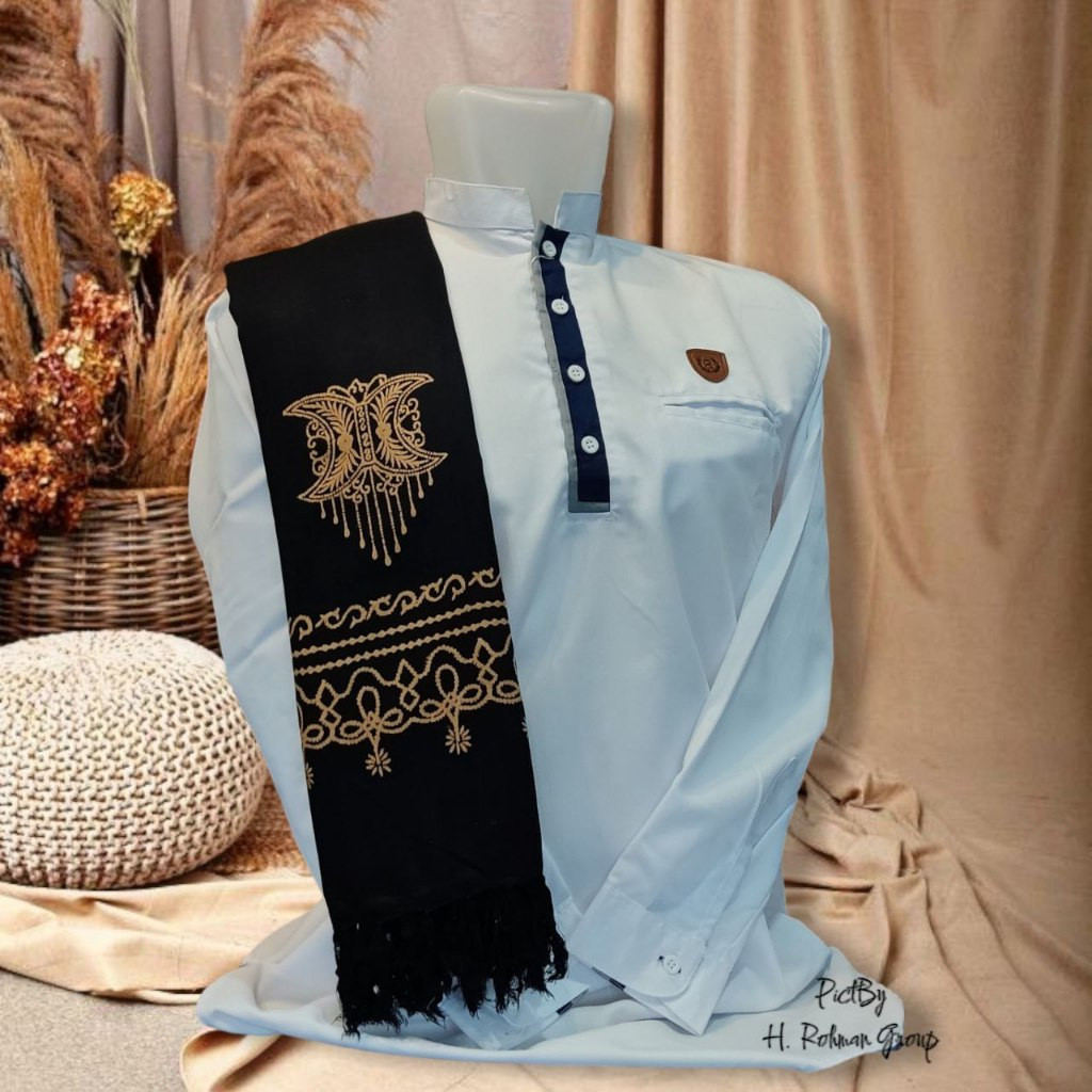 Surban Pria Kashmir Yaman Motif Batik Printing