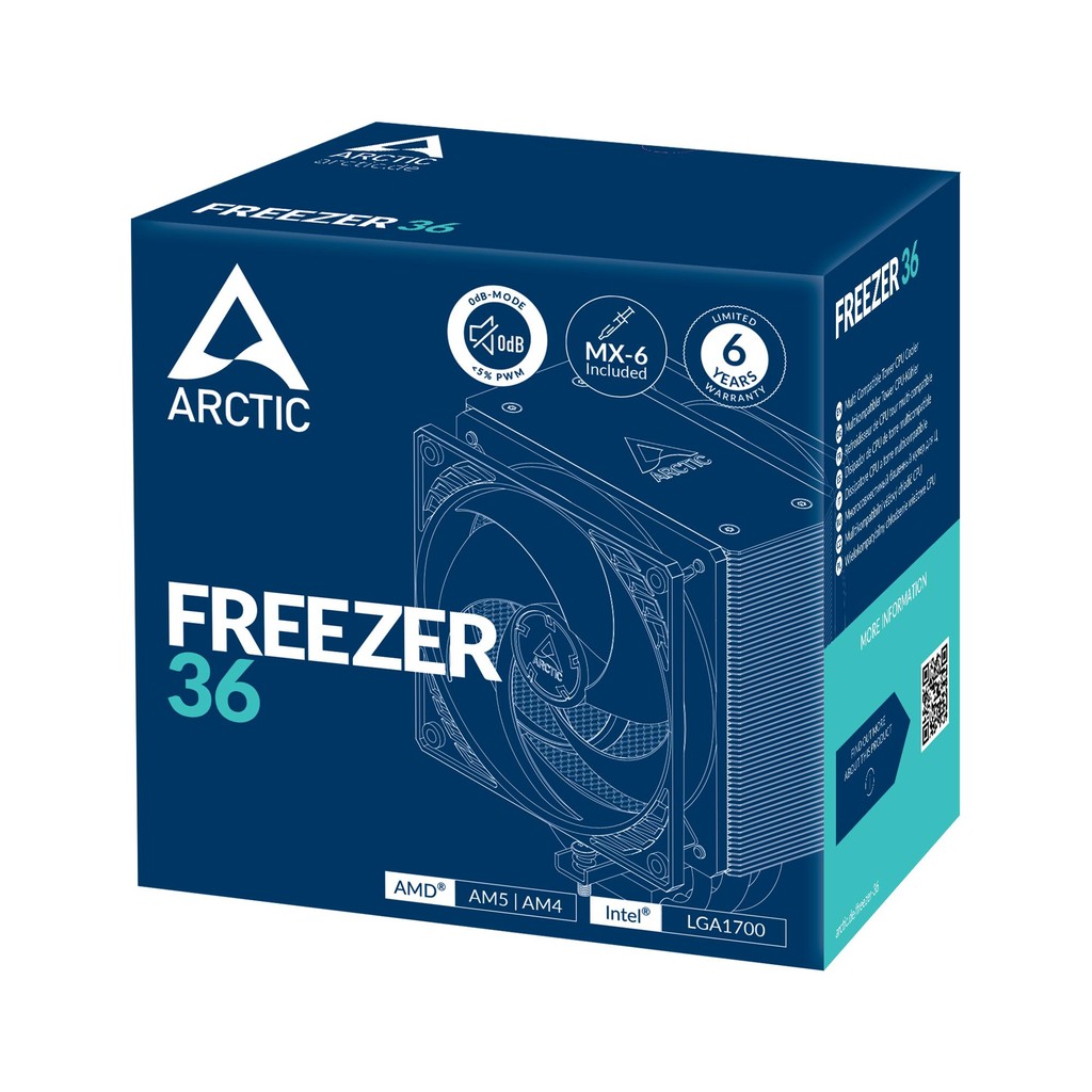 ARCTIC Freezer 36 | Multi Compatible Tower CPU Cooler