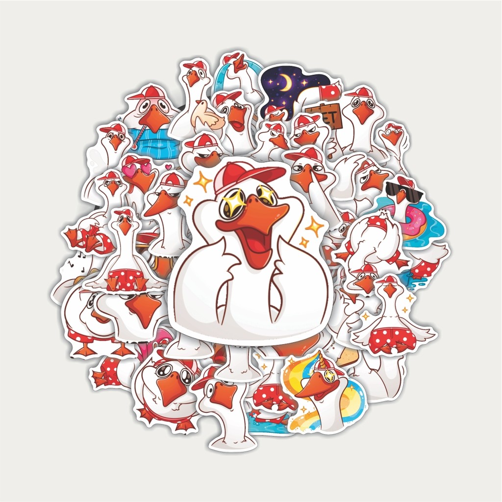 

Sticker Pack Stiker Hewan Bebek Angsa Cute | Sticker TUMBLR | Stiker LAPTOP KOPER HELMP