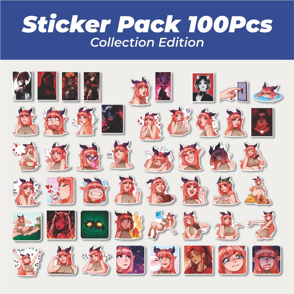 

Hot Stiker Beautiful Girls Medea Lucu Anti Air Stikers Berperekat Waterproof Sticker Decal Buat Motor Helm Buku Journal Koper Casing HP Laptop Botol Minum