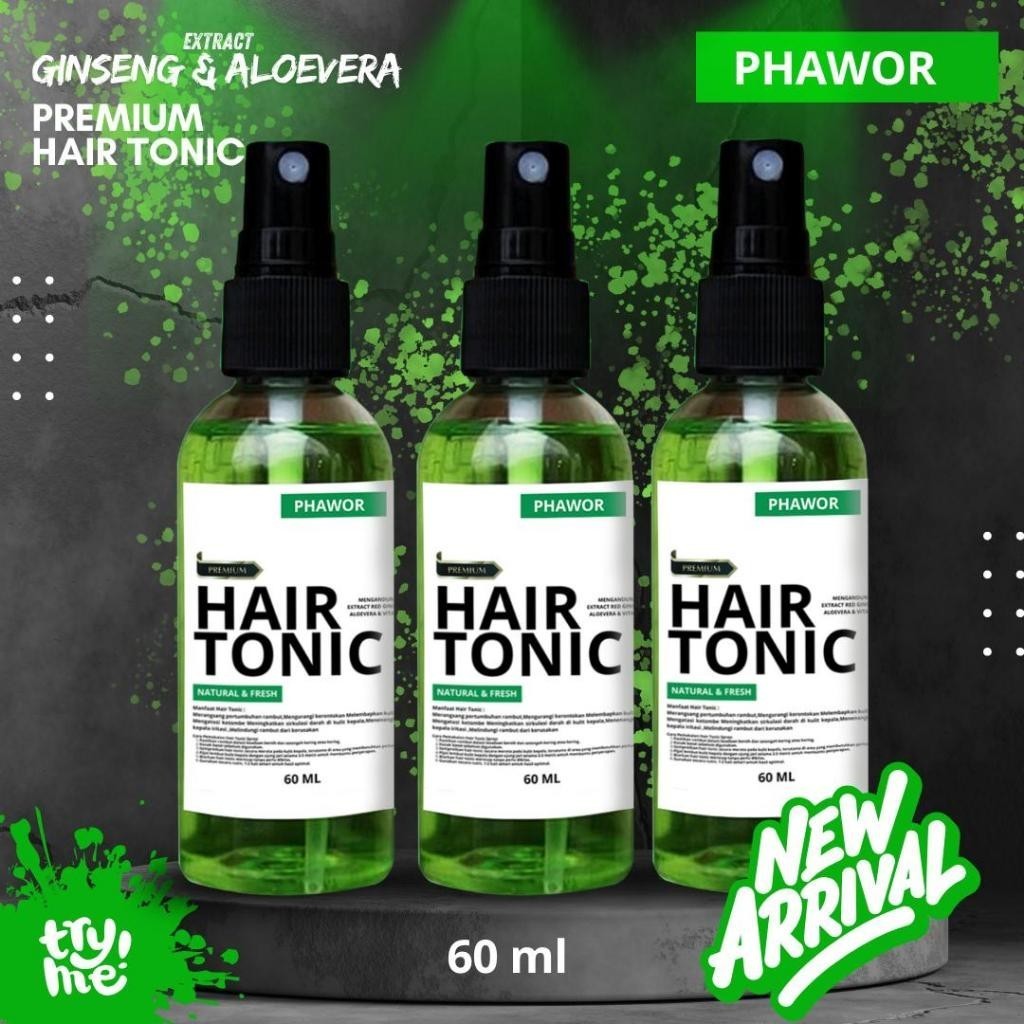 HAIR TONIC RAMBUT VITAMIN PENUMUMBUH RAMBUT DAN PELURUS RAMBUT PRIA DAN WANITA BY PHAWOR - TINGKLOV