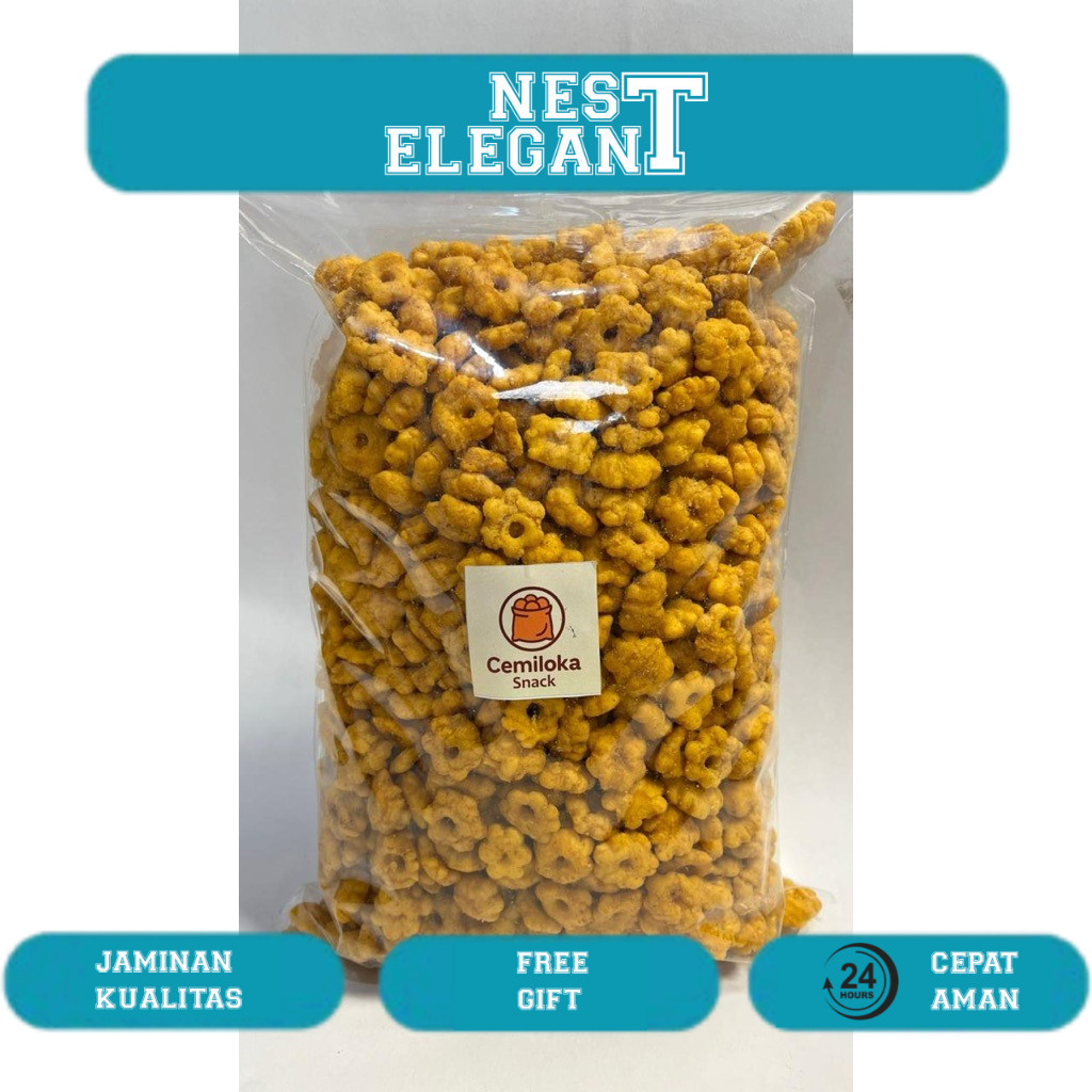 

Snack Ribut Isi 500gr Cemilan Jadul Viral Snack Sakura Renyah Gurih Asin