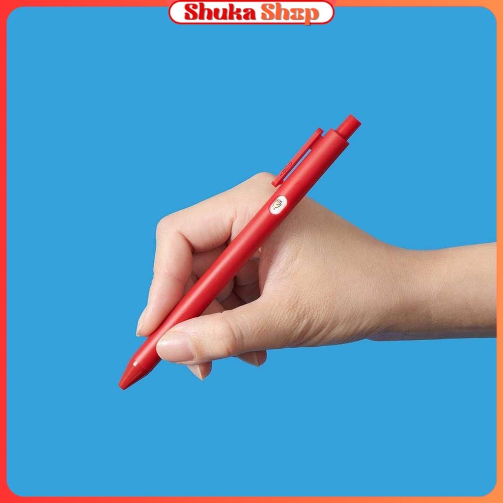 

Kaco Pena Pulpen Gel 0.5mm Dual Ballpoint Quick Dry Black Ink 1 PCS - K3