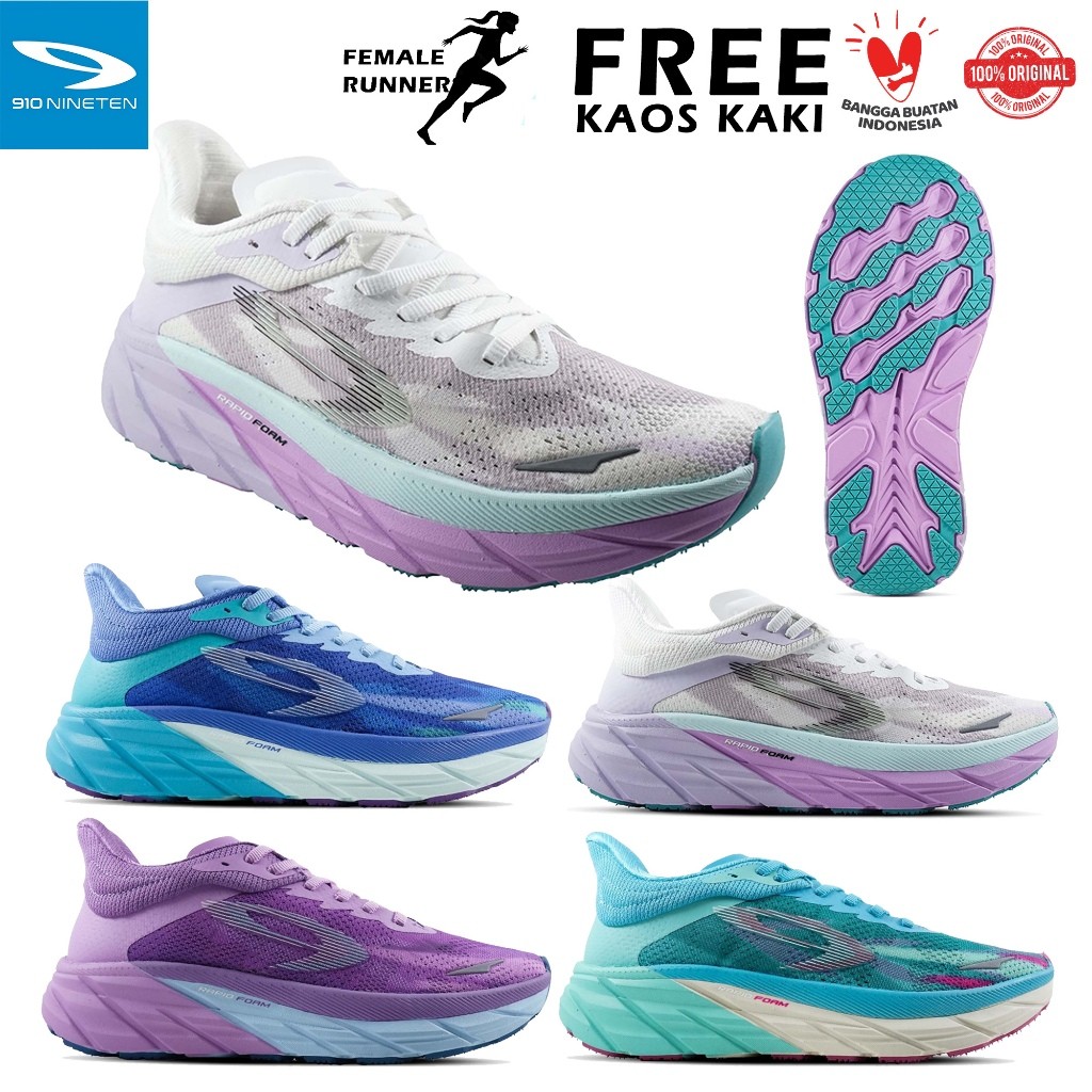 Sepatu Lari Running Wanita 910 Nineten Fuuto Revenge Original Sepatu Daily Run Lari Wanita 910 Futo 
