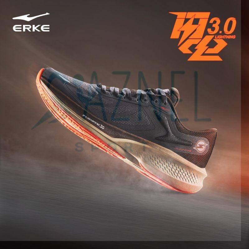 Sepatu Lari Erke Lightning 3 Hongxing Pria Ringan