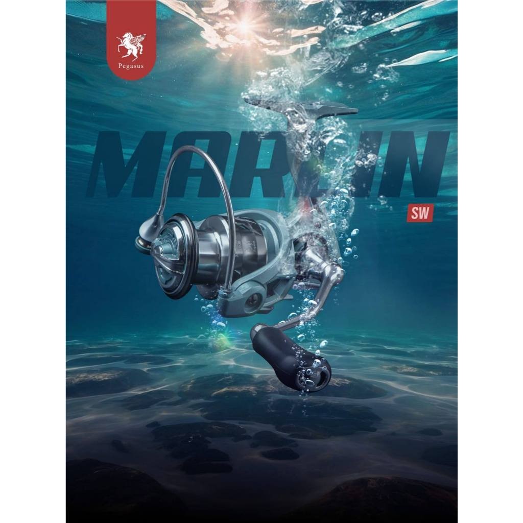 Reel SPINNING PEGASUS MARLIN SALTWATER (POWER HANDLE)