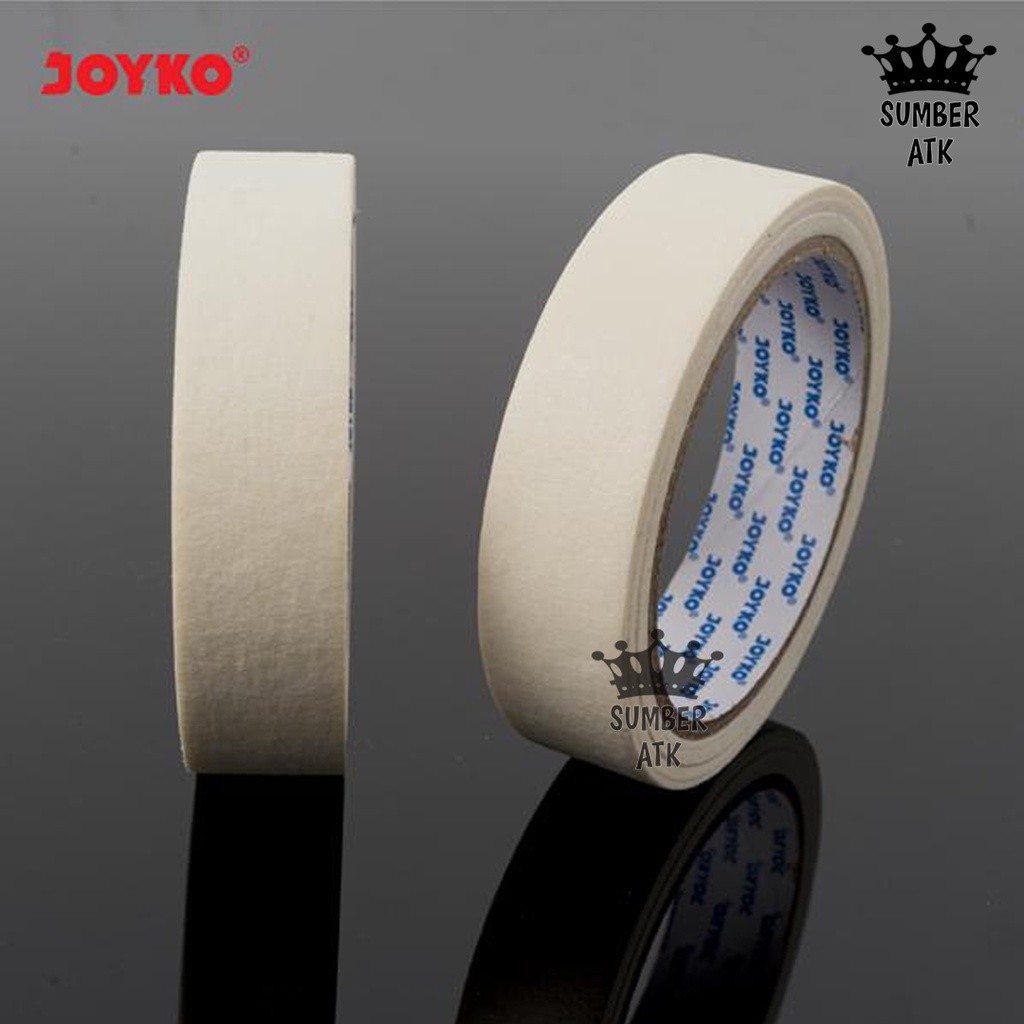 

TERLARIS Masking Tape Lakban Kertas Warna Cream Joyko 24 mm x 20 meter