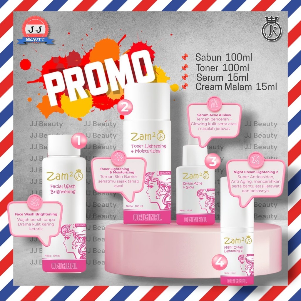 Cream Zam²jk Premium Original Bpom Zamzam Skincare New Termurah